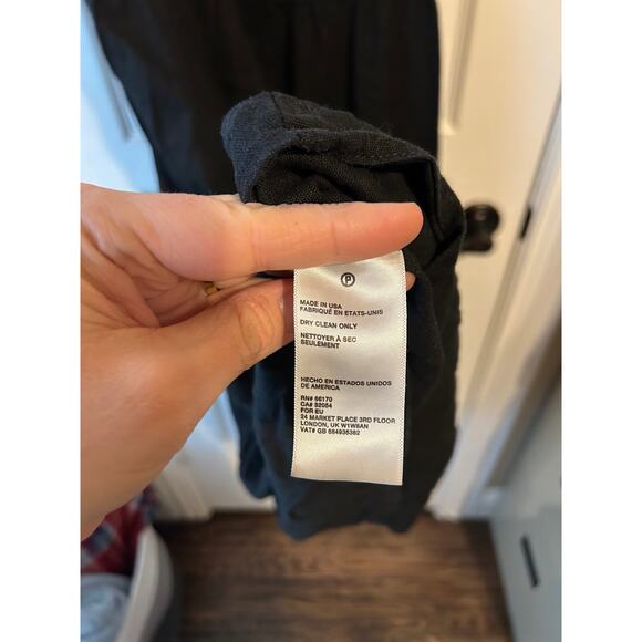 Urban Renewal Black Linen-Feel sleeveless midi dress - Picture 5 of 5